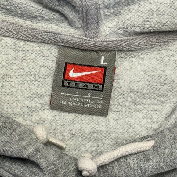 Vintage Oklahoma State Cowboys Nike Hoodie Mens Large Gray OSU Center Check - Picture 4 of 8